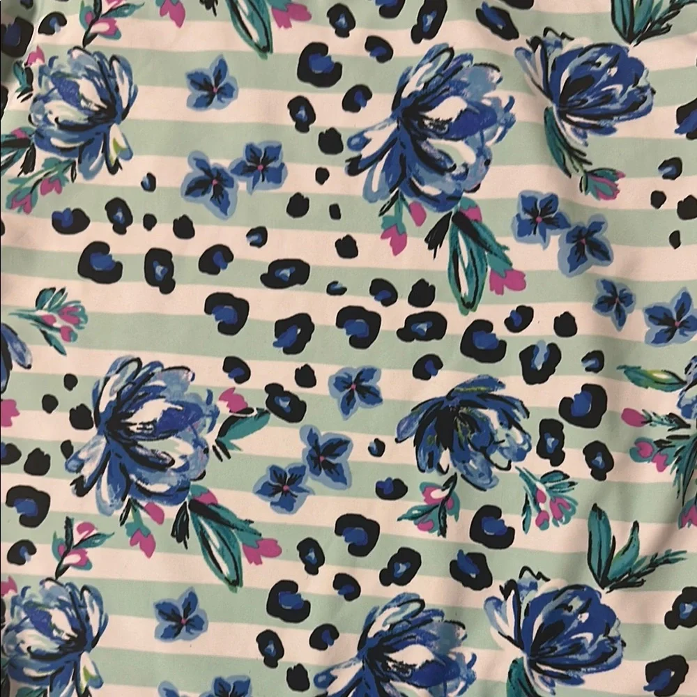 Floral Blue Kids Swimwear